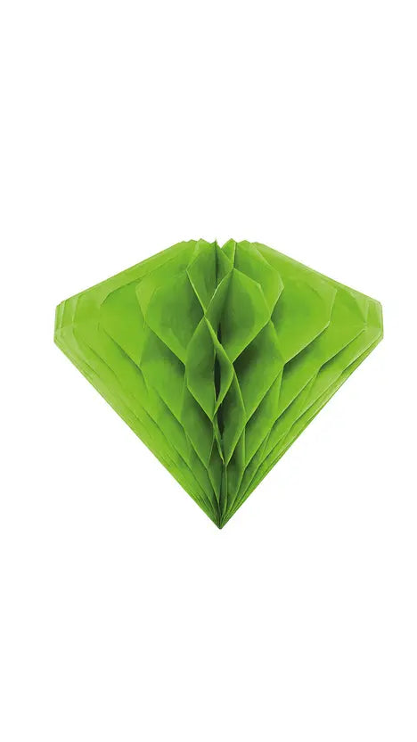 Light Green Diamond Honeycomb Hanging Decoration 20 cm