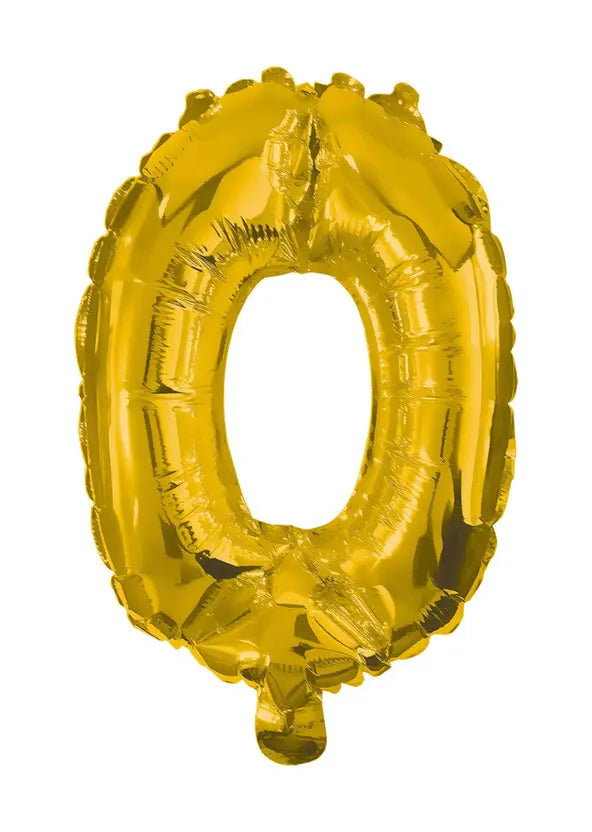 85 cm Gold Foil Balloon No. 0