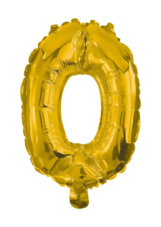 85 cm Gold Foil Balloon No. 0