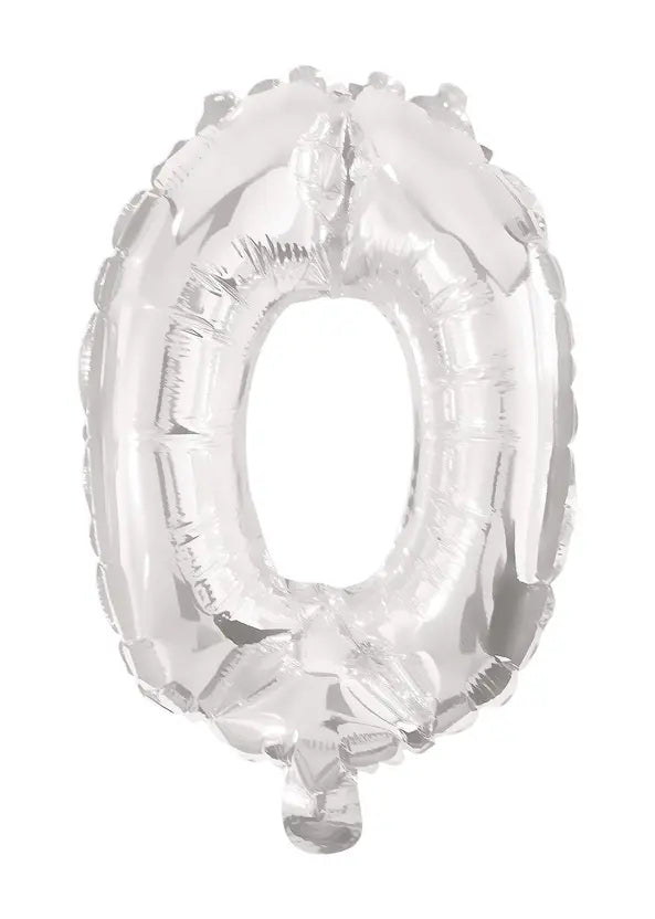 85 cm Silver Foil Balloon No. 0