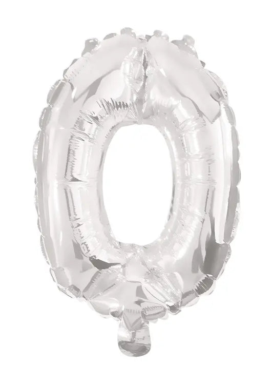 85 cm Silver Foil Balloon No. 0