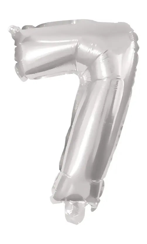 85 cm Silver Foil Balloon No. 7