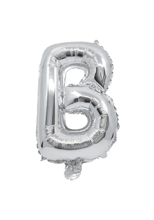 Silver Foil Balloon Letter B