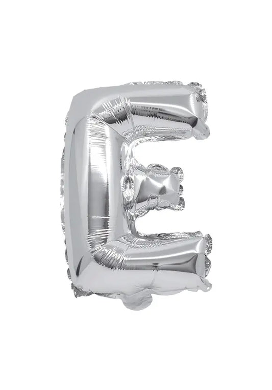 Silver Foil Balloon Letter E