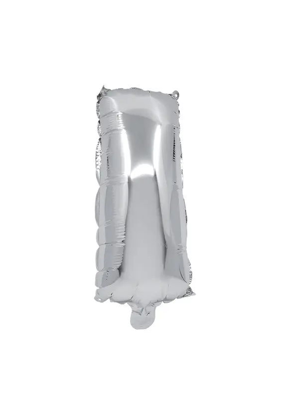Silver Foil Balloon Letter I