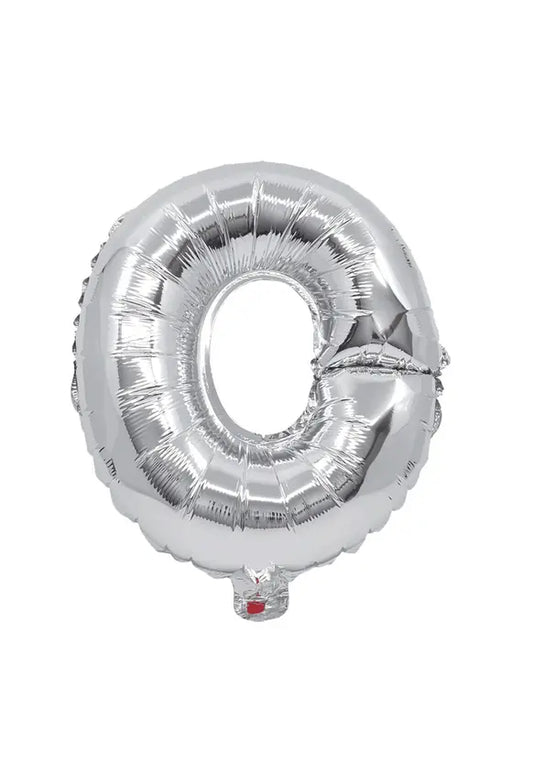 Silver Foil Balloon Letter O