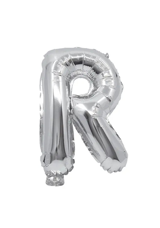 Silver Foil Balloon Letter R