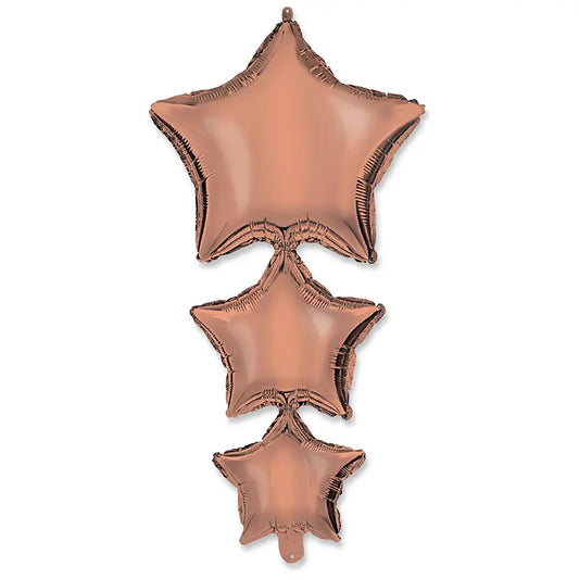 "Linked Rose Gold Stars" Balloon