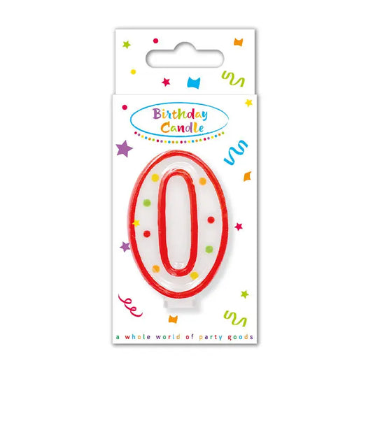 Dots Numeral Candle No. 0