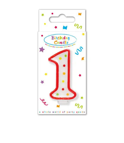 Dots Numeral Candle No. 1