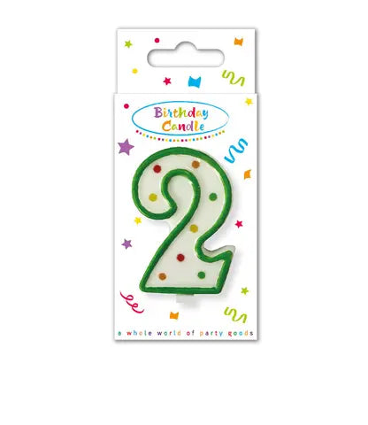 Dots Numeral Candle No. 2