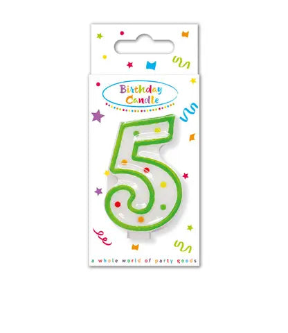 Dots Numeral Candle No. 5