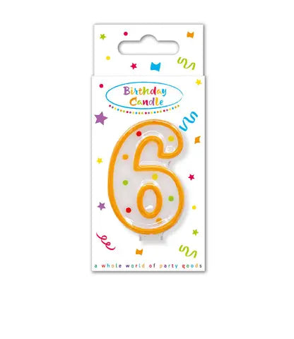 Dots Numeral Candle No. 6