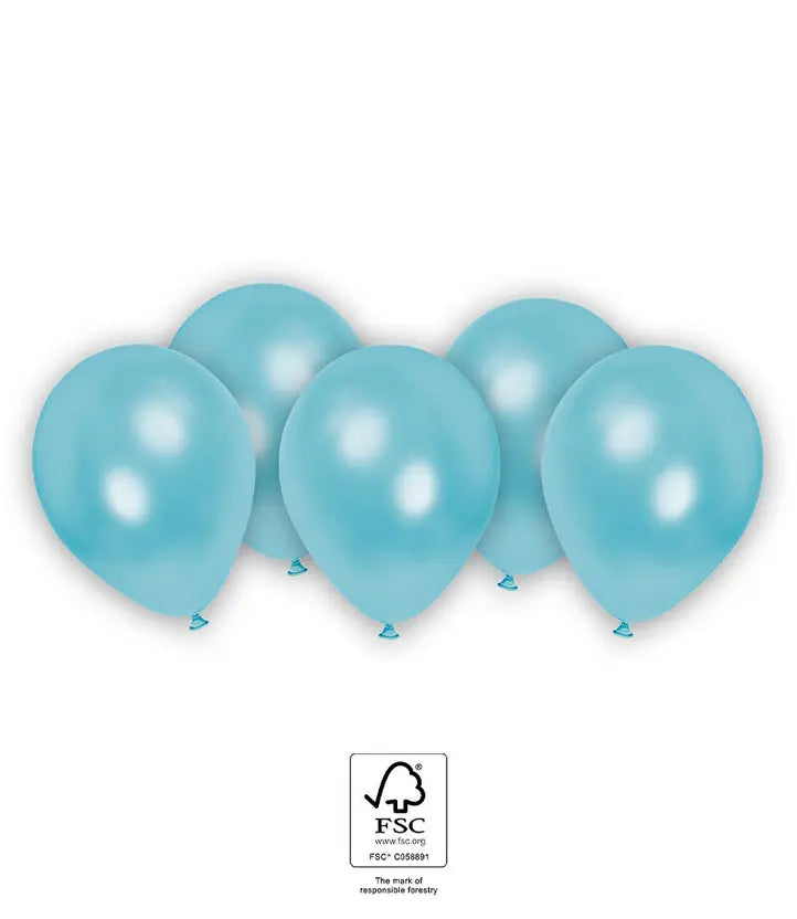 Metallic Pastel Balloons Blue