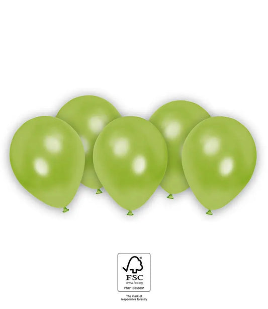 Metallic Pastel Balloons Green