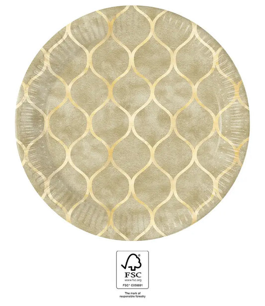 Arabic Cells FSC Paper Plates Next Generation Large 23cm