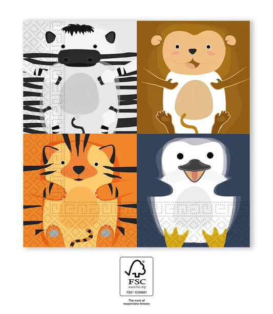 FSC Two-Ply Paper Napkins 33x33cm