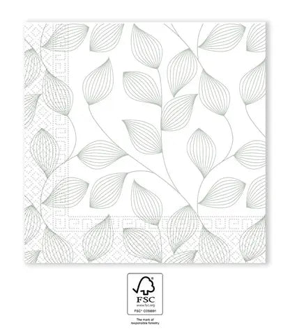 Leaves FSC Three-Ply Paper Napkins 33x33cm