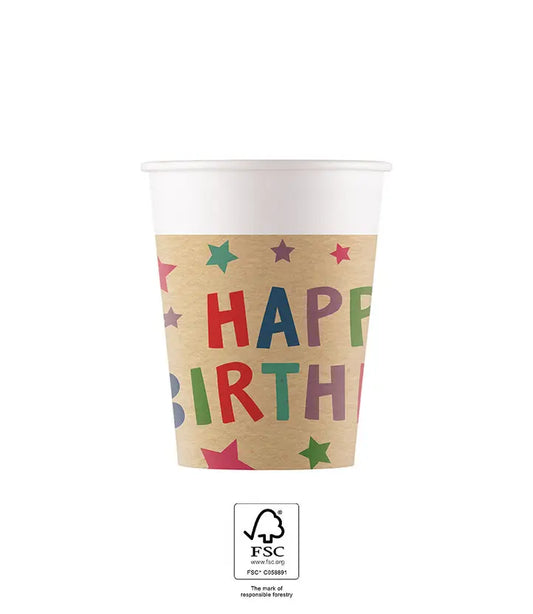 Birthday Party FSC Paper Cups 200ml
