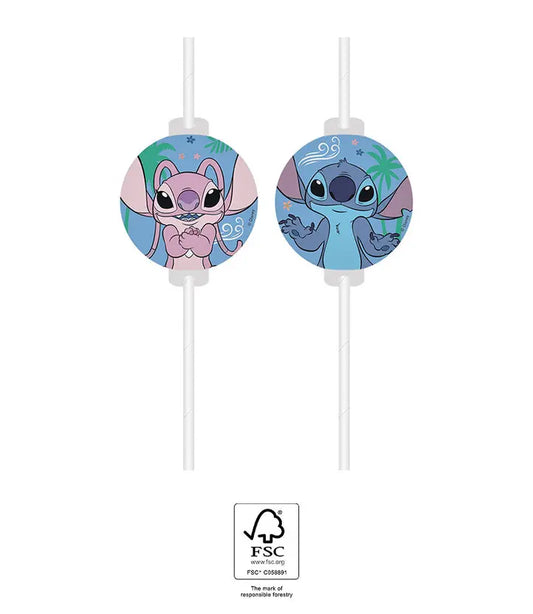 Stitch FSC Medallion Paper Drinking Straws