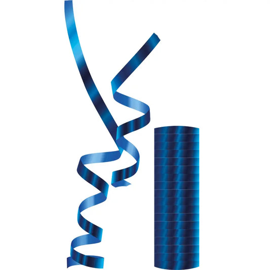 Metallic Blue Streamers