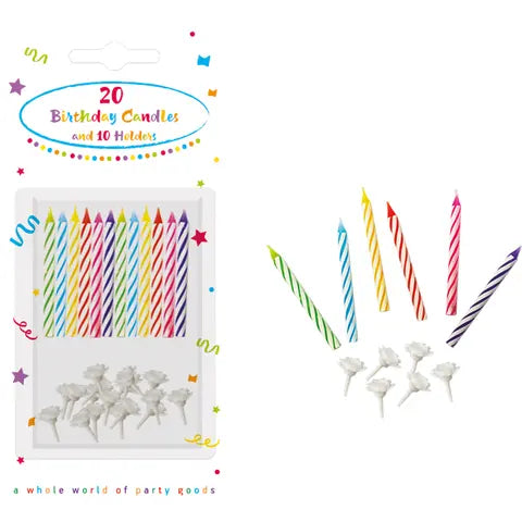 Birthday Candles with Holders