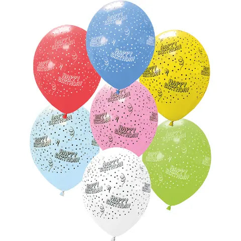 11 Inches Printed Balloons "Happy Birthday"