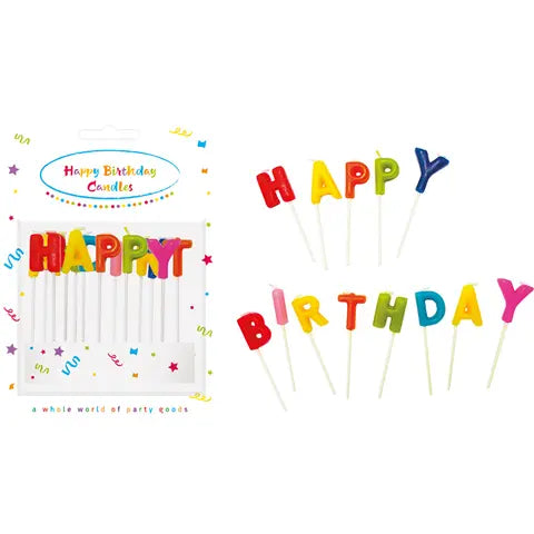 "Happy Birthday" Toothpick Candles