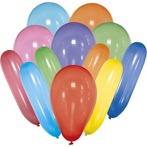 Mixed Balloons of Various Shapes and Colours